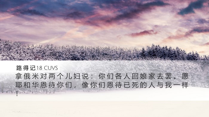 路 得 记 1:8 CUVS Bible Verse Image