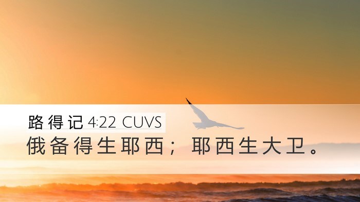 路 得 记 4:22 CUVS Bible Verse Image