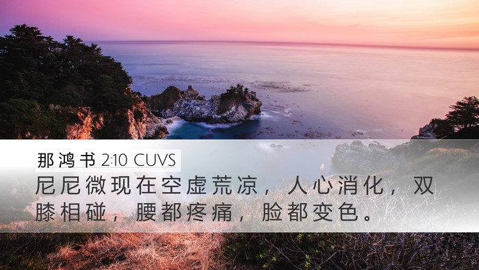那 鸿 书 2:10 CUVS Bible Verse Image
