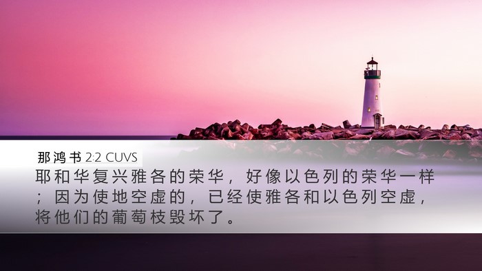 那 鸿 书 2:2 CUVS Bible Verse Image