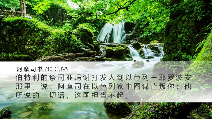 阿 摩 司 书 7:10 CUVS Bible Verse Image