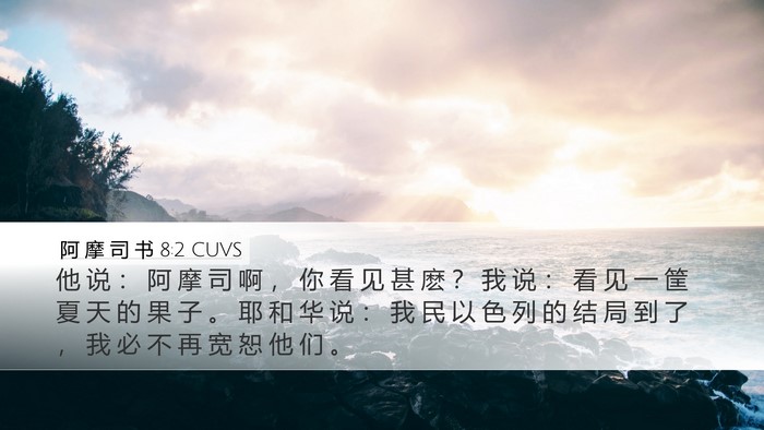 阿 摩 司 书 8:2 CUVS Bible Verse Image
