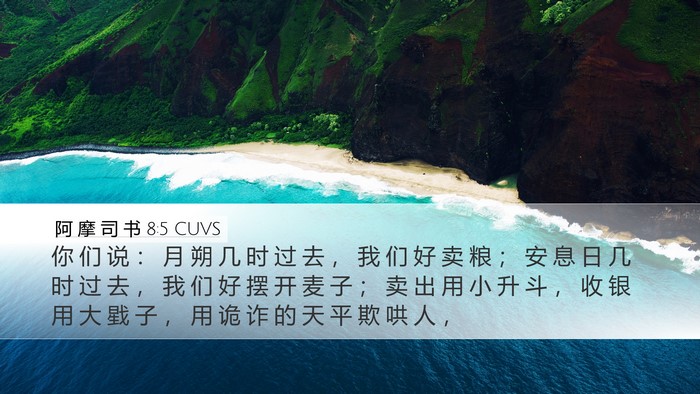 阿 摩 司 书 8:5 CUVS Bible Verse Image