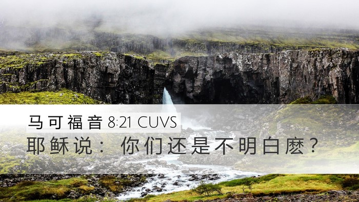 马 可 福 音 8:21 CUVS Bible Verse Image