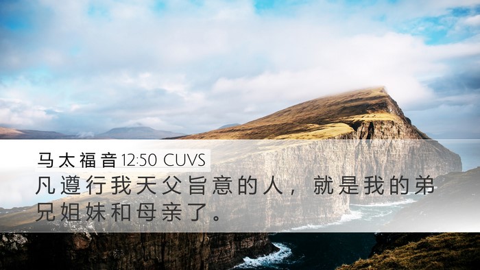 马 太 福 音 12:50 CUVS Bible Verse Image