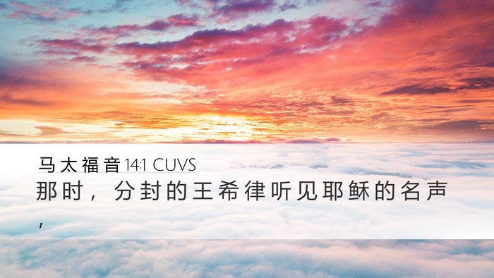 马 太 福 音 14:1 CUVS Bible Verse Image