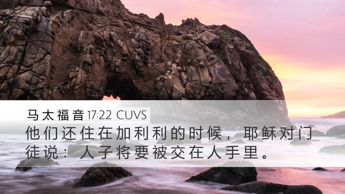 马 太 福 音 17:22 CUVS Bible Verse Image