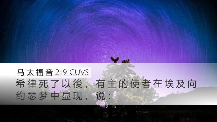 马 太 福 音 2:19 CUVS Bible Verse Image