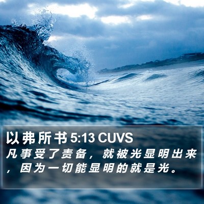 以 弗 所 书 5:13 CUVS Bible Verse Image