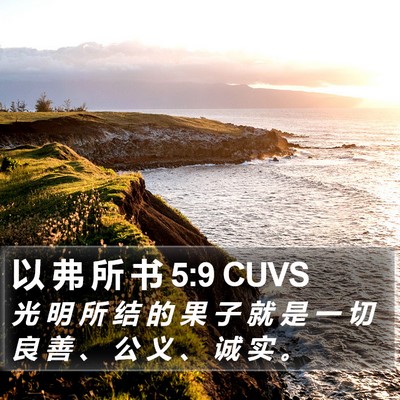以 弗 所 书 5:9 CUVS Bible Verse Image