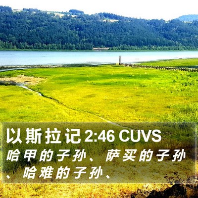 以 斯 拉 记 2:46 CUVS Bible Verse Image