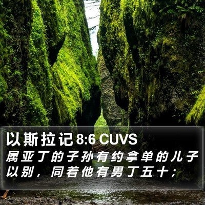 以 斯 拉 记 8:6 CUVS Bible Verse Image