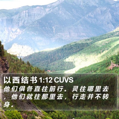 以 西 结 书 1:12 CUVS Bible Verse Image