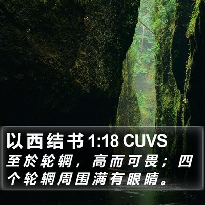 以 西 结 书 1:18 CUVS Bible Verse Image