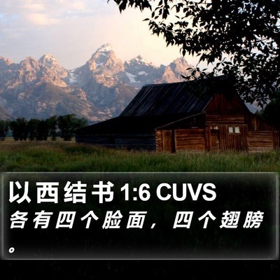 以 西 结 书 1:6 CUVS Bible Verse Image