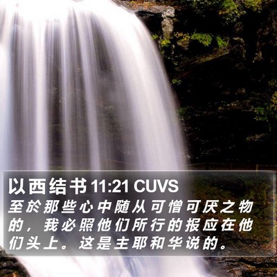 以 西 结 书 11:21 CUVS Bible Verse Image