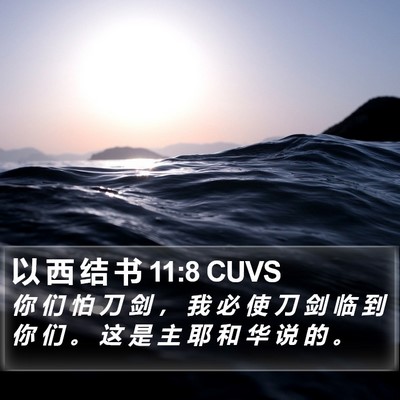 以 西 结 书 11:8 CUVS Bible Verse Image