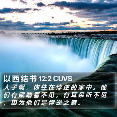 以 西 结 书 12:2 CUVS Bible Verse Image