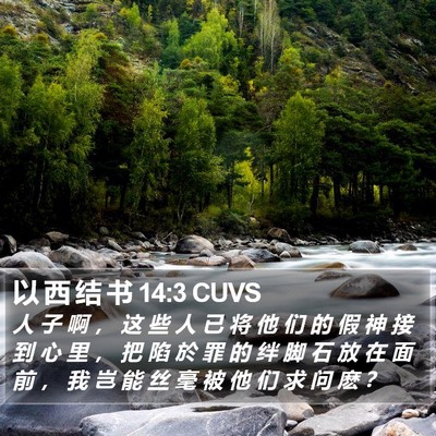 以 西 结 书 14:3 CUVS Bible Verse Image