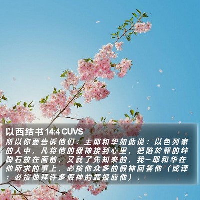以 西 结 书 14:4 CUVS Bible Verse Image
