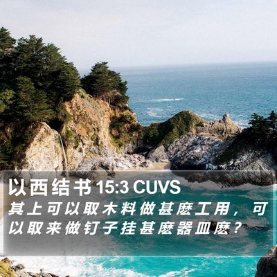 以 西 结 书 15:3 CUVS Bible Verse Image