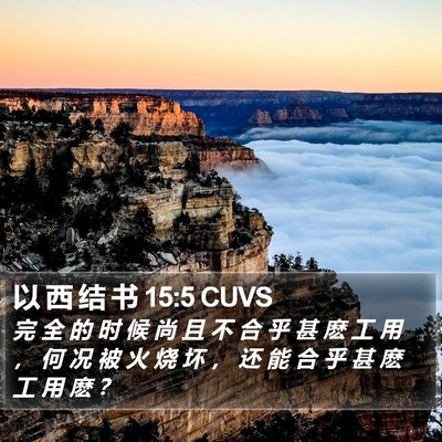 以 西 结 书 15:5 CUVS Bible Verse Image
