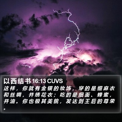 以 西 结 书 16:13 CUVS Bible Verse Image