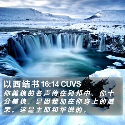 以 西 结 书 16:14 CUVS Bible Verse Image