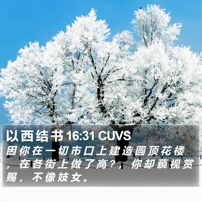 以 西 结 书 16:31 CUVS Bible Verse Image