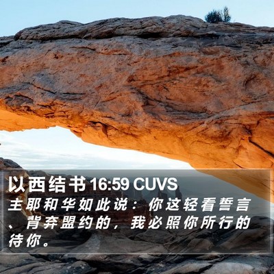 以 西 结 书 16:59 CUVS Bible Verse Image