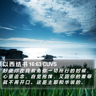 以 西 结 书 16:63 CUVS Bible Verse Image