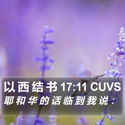 以 西 结 书 17:11 CUVS Bible Verse Image
