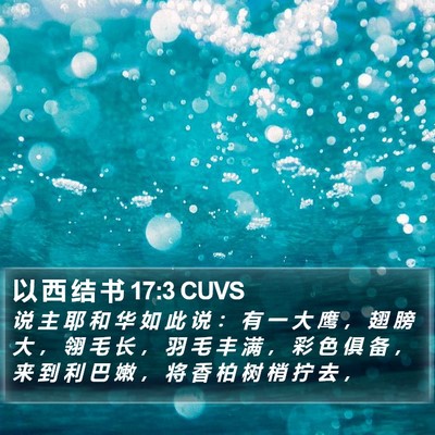 以 西 结 书 17:3 CUVS Bible Verse Image