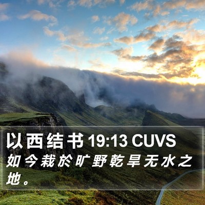 以 西 结 书 19:13 CUVS Bible Verse Image