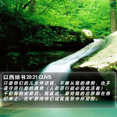 以 西 结 书 20:21 CUVS Bible Verse Image