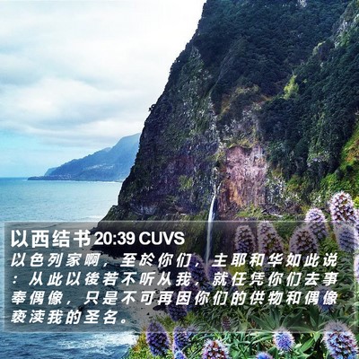以 西 结 书 20:39 CUVS Bible Verse Image