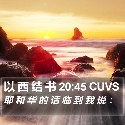 以 西 结 书 20:45 CUVS Bible Verse Image