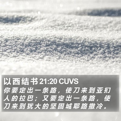 以 西 结 书 21:20 CUVS Bible Verse Image