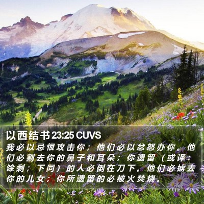 以 西 结 书 23:25 CUVS Bible Verse Image