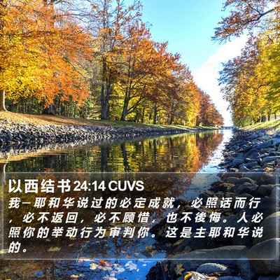 以 西 结 书 24:14 CUVS Bible Verse Image