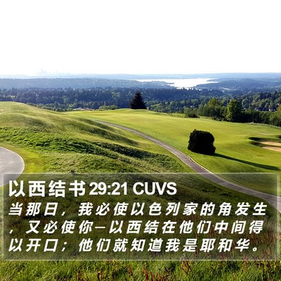 以 西 结 书 29:21 CUVS Bible Verse Image