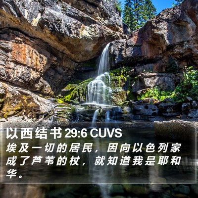 以 西 结 书 29:6 CUVS Bible Verse Image