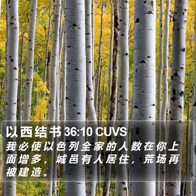 以 西 结 书 36:10 CUVS Bible Verse Image
