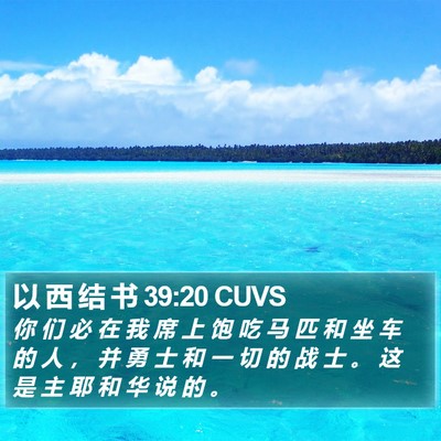 以 西 结 书 39:20 CUVS Bible Verse Image