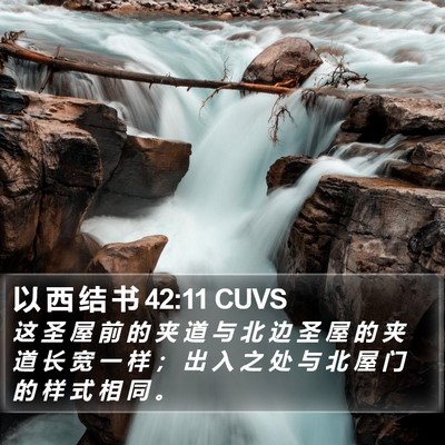 以 西 结 书 42:11 CUVS Bible Verse Image