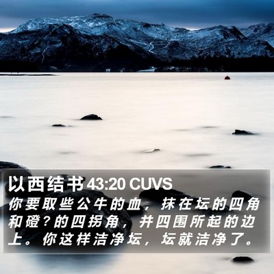 以 西 结 书 43:20 CUVS Bible Verse Image
