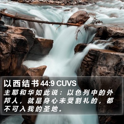 以 西 结 书 44:9 CUVS Bible Verse Image