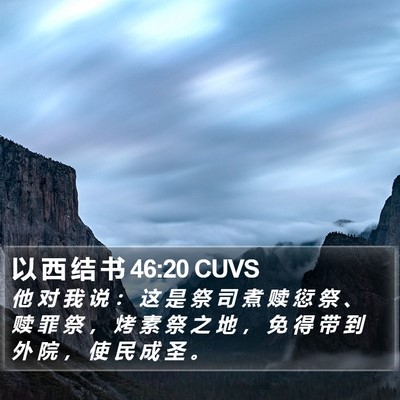 以 西 结 书 46:20 CUVS Bible Verse Image