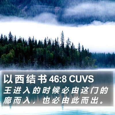 以 西 结 书 46:8 CUVS Bible Verse Image