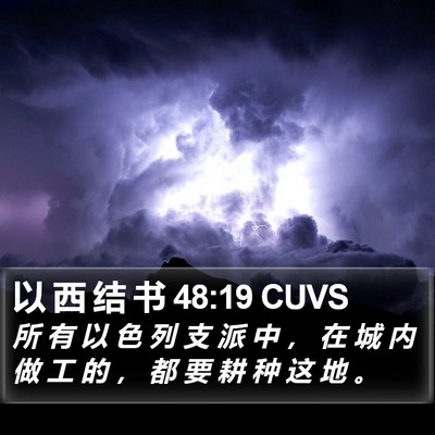 以 西 结 书 48:19 CUVS Bible Verse Image